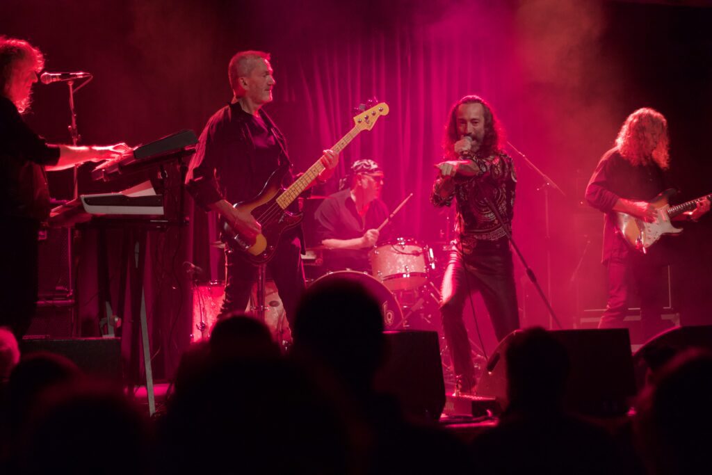 Deeper Purple performing live on stage at The Brook Southampton with full band and audience