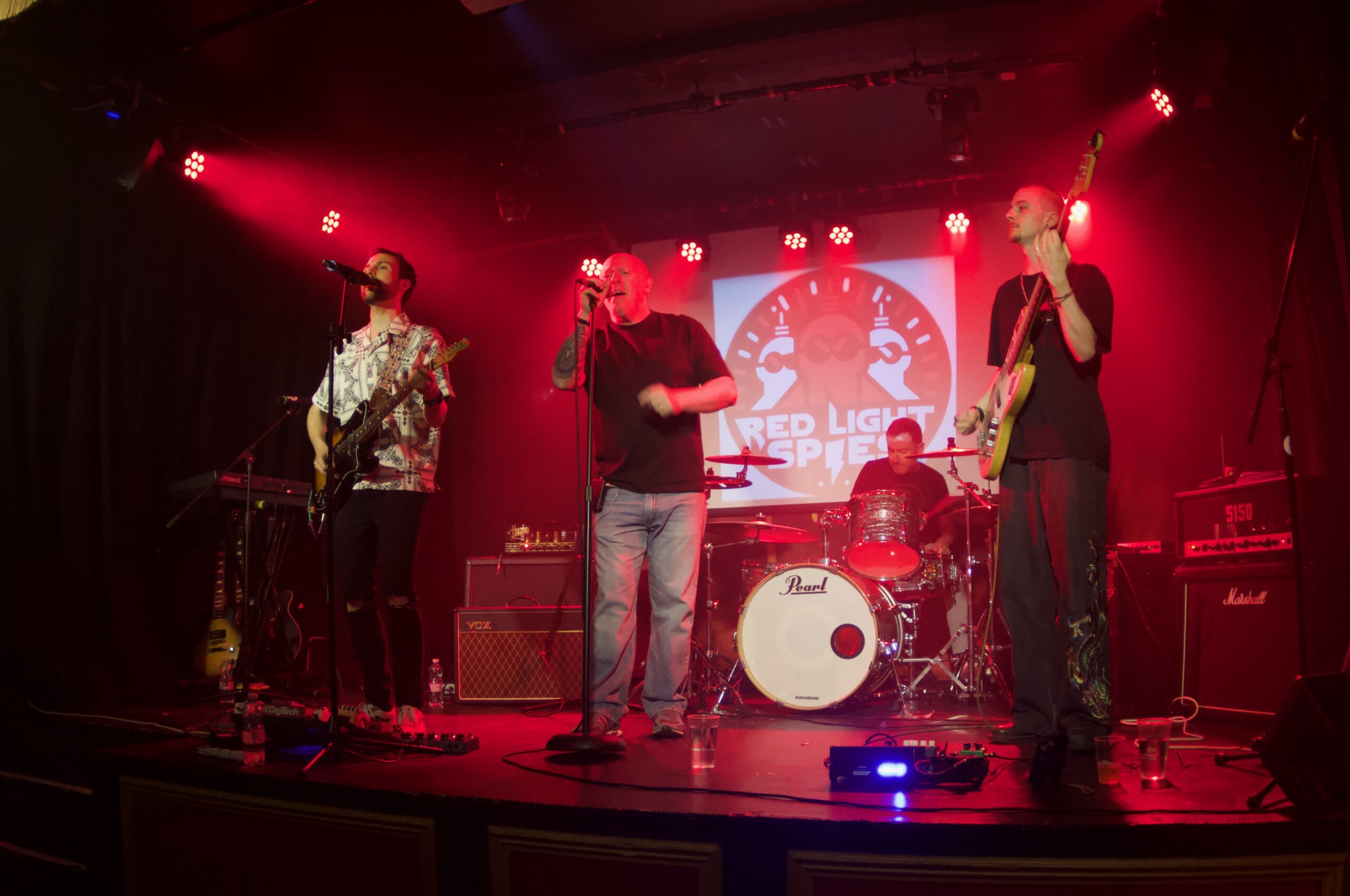Red Light Spies performing live at The Stage Door in Southampton during the RSTE Promotions Launch Party, June 2026.